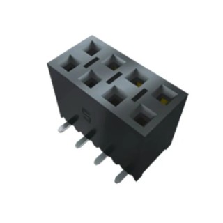 Samtec Right Angle Surface Mount Board-to-Board PCB Socket 12 Contacts 2 Row 2.54mm Pitch 572V 5.2A Solder SSM-106-L-SH-TR
