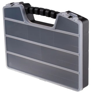 RND RS PRO 9 Cell Black Polypropylene Compartment Box, 50 mm x 320 mm x 250 mm 838-6523
