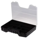 RND RS PRO 9 Cell Black Polypropylene Compartment Box, 50 mm x 320 mm x 250 mm 838-6523