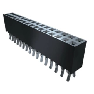 Samtec SSQ Series Straight Through Hole PCB Socket 14-Contact 2 Row 2.54 mm Pitch Solder SSQ-107-02-T-D