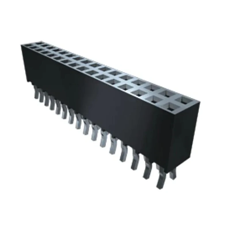 Samtec SSQ Series Straight Through Hole PCB Socket 14-Contact 2 Row 2.54 mm Pitch Solder SSQ-107-02-T-D