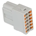 Phoenix Contact HC-M-12 Series Heavy Duty Power Connector Module, 12-Contact, 2 Row, Male, 250V, 10A, Straight 1424246