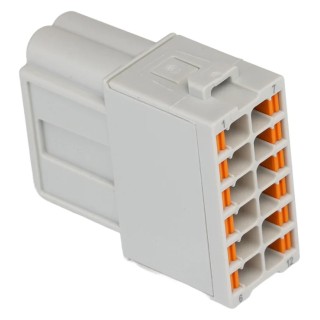 Phoenix Contact HC-M-12 Series Heavy Duty Power Connector Module, 12-Contact, 2 Row, Male, 250V, 10A, Straight 1424246