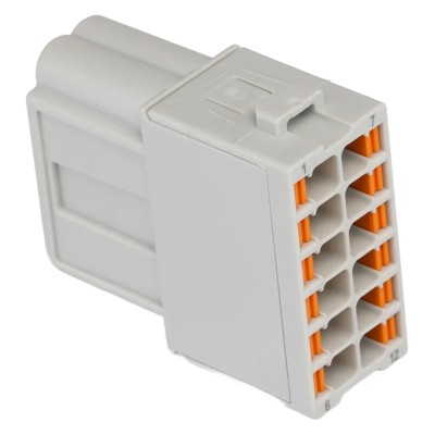 Phoenix Contact HC-M-12 Series Heavy Duty Power Connector Module, 12-Contact, 2 Row, Male, 250V, 10A, Straight 1424246