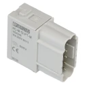 Phoenix Contact HC-M-12 Series Heavy Duty Power Connector Module, 12-Contact, 2 Row, Male, 250V, 10A, Straight 1424246