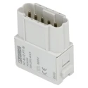 Phoenix Contact HC-M-12 Series Heavy Duty Power Connector Module, 12-Contact, 2 Row, Male, 250V, 10A, Straight 1424246