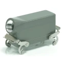 RS PRO Heavy Duty Power Connector Housing Die Cast Aluminium Side Mount RS-H24B 2 Lever Locking IP65 208-3986