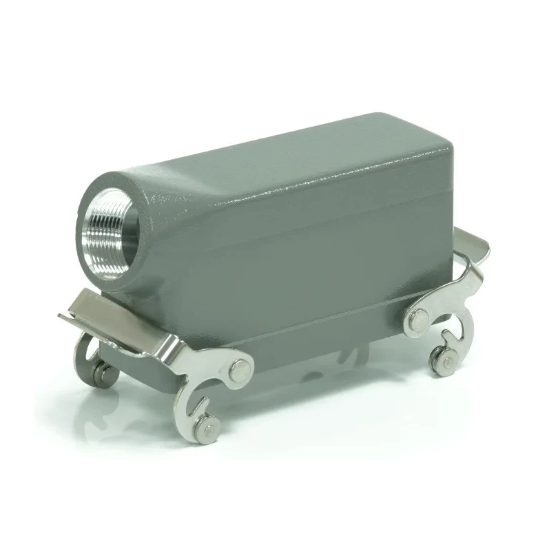 RS PRO Heavy Duty Power Connector Housing Die Cast Aluminium Side Mount RS-H24B 2 Lever Locking IP65 208-3986