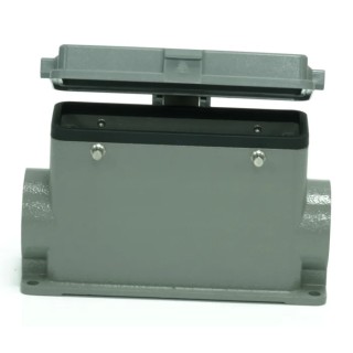 RS PRO Heavy Duty Power Connector Housing Surface Mount Die Cast Aluminium IP65 RS-H24B 208-4051