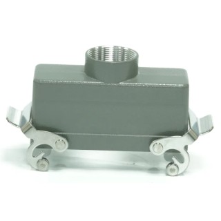 RS PRO Heavy Duty Power Connector Housing Top Mount Die Cast Aluminium IP65 2 Lever Locking RS-H24B 208-4067