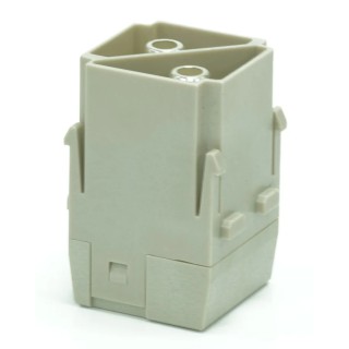 RS PRO Heavy Duty Power Connector Insert 100A RS-HM Series Male 2 Contacts 1000V Screw Mount 208-4097