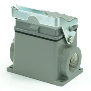 RS PRO Heavy Duty Power Connector Housing Surface Mount Die Cast Aluminium IP65 RS-H32B 208-4179