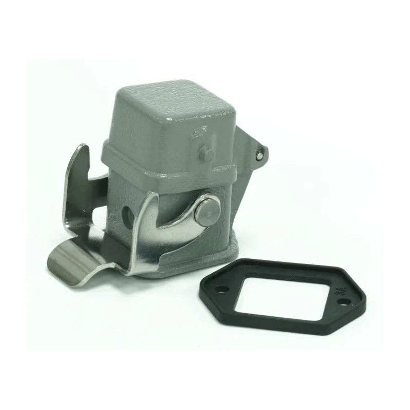 RS PRO RS-H3A Heavy Duty Power Connector Bulkhead Housing Zinc Die Cast IP65 1 Lever 208-4221
