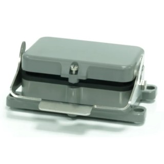 RS PRO Heavy Duty Power Connector Bulkhead Housing Die Cast Aluminium IP65 RS-H48B 208-4237