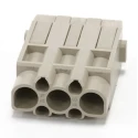 RS PRO Heavy Duty Power Connector Insert Male, 7 Contacts, 10A/40A, RS-HMK Series, 830V 208-4594