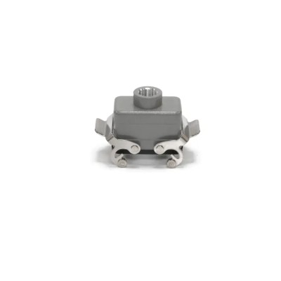 RS PRO Heavy Duty Power Connector Housing Die Cast Aluminium IP65 Cable-to-Cable Hood 2 Lever RS-H10B 208-4753