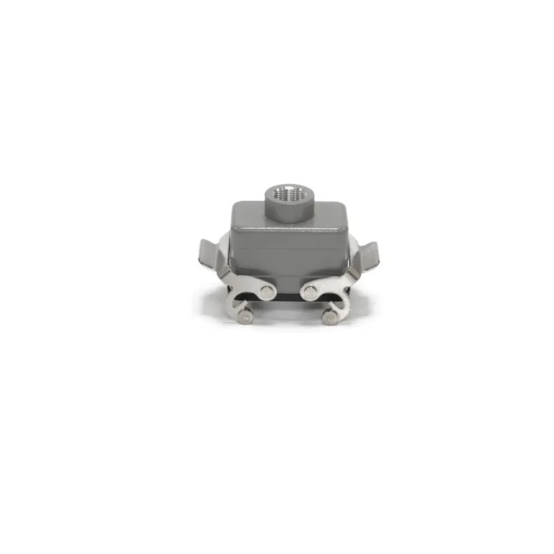 RS PRO Heavy Duty Power Connector Housing Die Cast Aluminium IP65 Cable-to-Cable Hood 2 Lever RS-H10B 208-4753