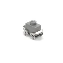 RS PRO Heavy Duty Power Connector Housing Die Cast Aluminium IP65 Cable-to-Cable Hood 2 Lever RS-H10B 208-4753