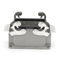 RS PRO Heavy Duty Power Connector Housing Surface Mount Die Cast Aluminium IP65 RS-H10B 2 Lever RS-H10B 208-4801
