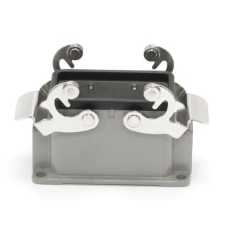 RS PRO Heavy Duty Power Connector Housing Surface Mount Die Cast Aluminium IP65 RS-H10B 2 Lever RS-H10B 208-4801