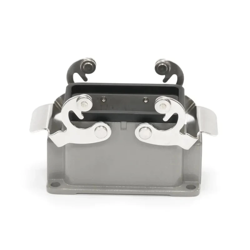 RS PRO Heavy Duty Power Connector Housing Surface Mount Die Cast Aluminium IP65 RS-H10B 2 Lever RS-H10B 208-4801