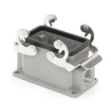 RS PRO Heavy Duty Power Connector Housing Surface Mount Die Cast Aluminium IP65 RS-H10B 2 Lever RS-H10B 208-4801