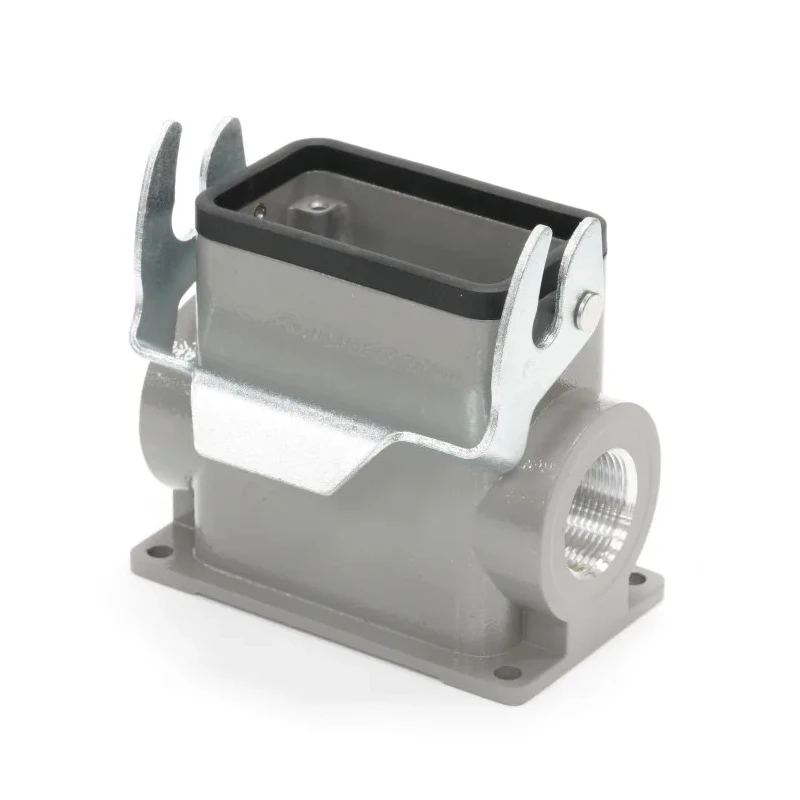 RS PRO H10B Range Heavy Duty Power Connector Housing Die Cast Aluminium Surface Mount IP65 1 Lever 208-4835