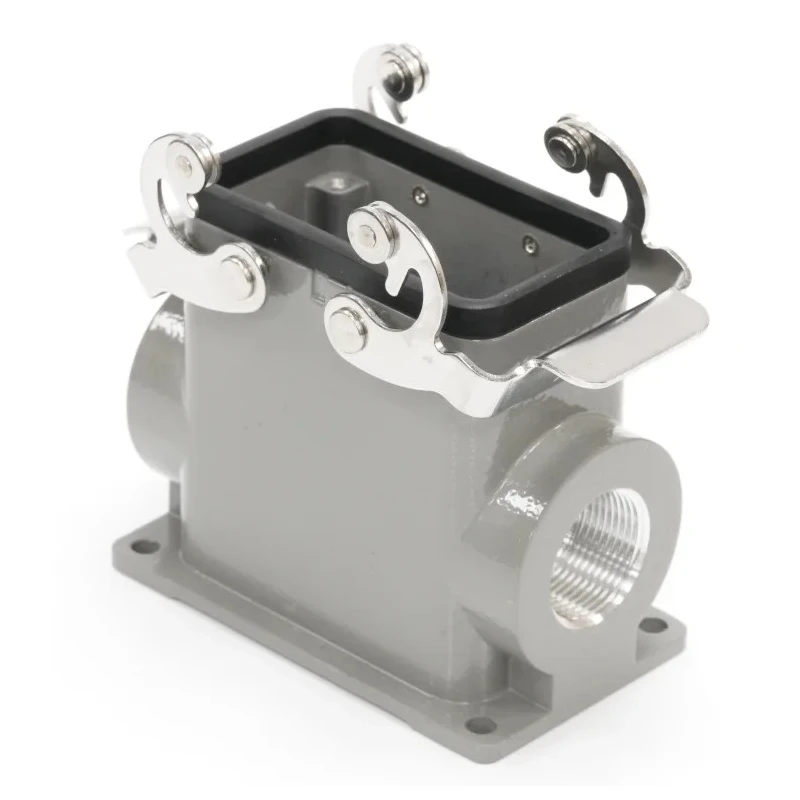 RS PRO Heavy Duty Power Connector Housing Surface Mount Die Cast Aluminium IP65 2 Lever RS-H10B 208-4843