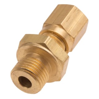 RS PRO Brass Compression Fitting for Use with Thermocouple or PRT Probe BSPP Thread RoHS Compliant 839-9490