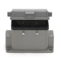 RS PRO Heavy Duty Power Connector Housing Surface Mount Die Cast Aluminium IP65 H10B Series Model 208-4809