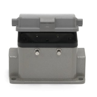RS PRO Heavy Duty Power Connector Housing Surface Mount Die Cast Aluminium IP65 H10B Series Model 208-4809