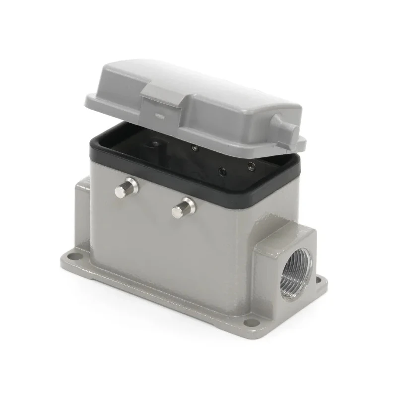 RS PRO Heavy Duty Power Connector Housing Surface Mount Die Cast Aluminium IP65 H10B Series Model 208-4809