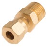 RS PRO Brass Compression Fitting for Use with Thermocouple or PRT Probe, RoHS Compliant Standard 839-9544