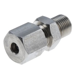 RS PRO Stainless Steel Compression Fitting for Use with Thermocouple or PRT Probe, RoHS Compliant, United Kingdom 839-9569