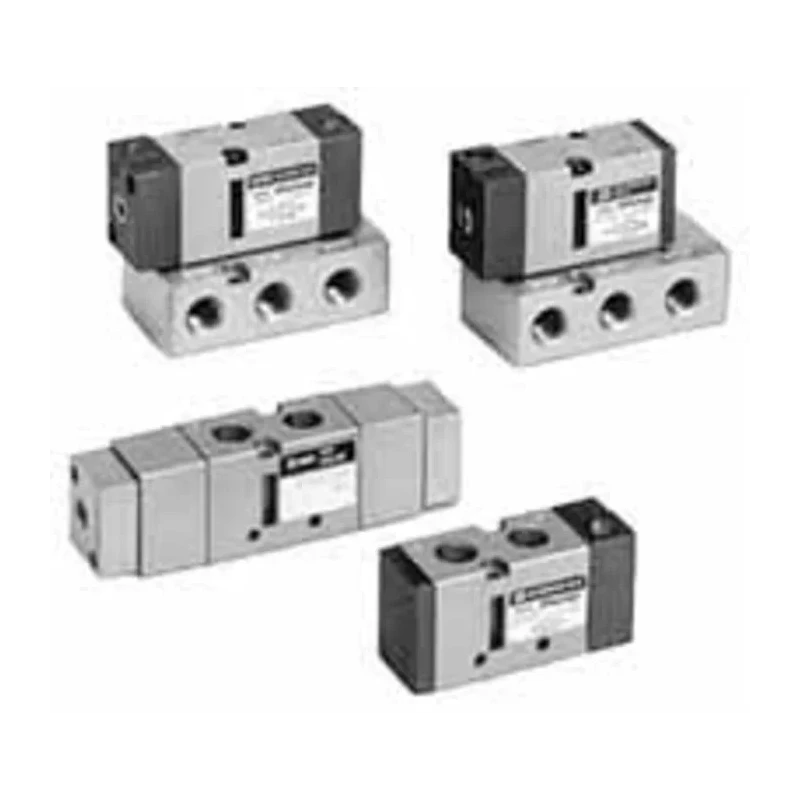 SMC Pneumatic Solenoid Valve 5/2 Solenoid NPT Manifold Type 1/4 in Port Size Double Solenoid Actuation VFA3230-02N