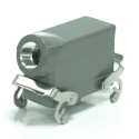 RS PRO Heavy Duty Power Connector Housing Die Cast Aluminium IP65 Top Mount 2 Lever RS-H16B 208-4938