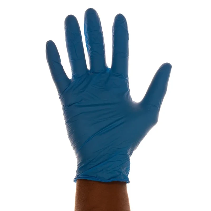 Unigloves Blue Nitrile Disposable Gloves Medical Powder-Free Food Safe 240mm Length GS0034