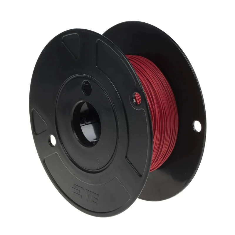 TE Connectivity FlexLite Series Red Hook Up Wire 22 AWG 19 x 0.15 mm Core Strands 100 m Polyolefin Jacket FLT0111-0.35-2
