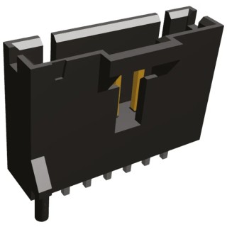 TE Connectivity AMPMODU MTE Series Straight Through Hole PCB Header 7 Contacts 2.54 mm Pitch 1 Row Shrouded 5-104809-6