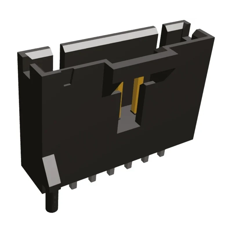 TE Connectivity AMPMODU MTE Series Straight Through Hole PCB Header 7 Contacts 2.54 mm Pitch 1 Row Shrouded 5-104809-6