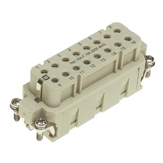 HARTING Heavy Duty Power Connector Insert 16A Han A Series Female 16 Contacts 09200162891