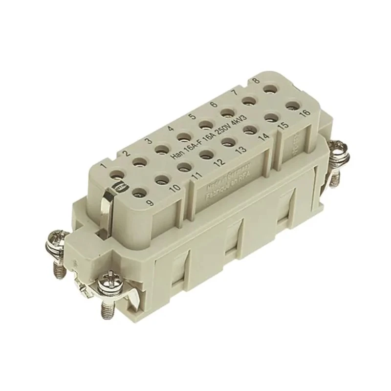 HARTING Heavy Duty Power Connector Insert 16A Han A Series Female 16 Contacts 09200162891