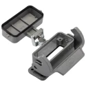 HARTING Han A Range Heavy Duty Power Connector Housing 10A Bulkhead Housing Die Cast Aluminium IP65 09200100321