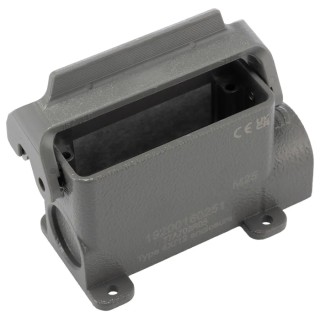 HARTING Heavy Duty Power Connector Hood Surface Mount Die Cast Aluminium IP65 16A 19200160251
