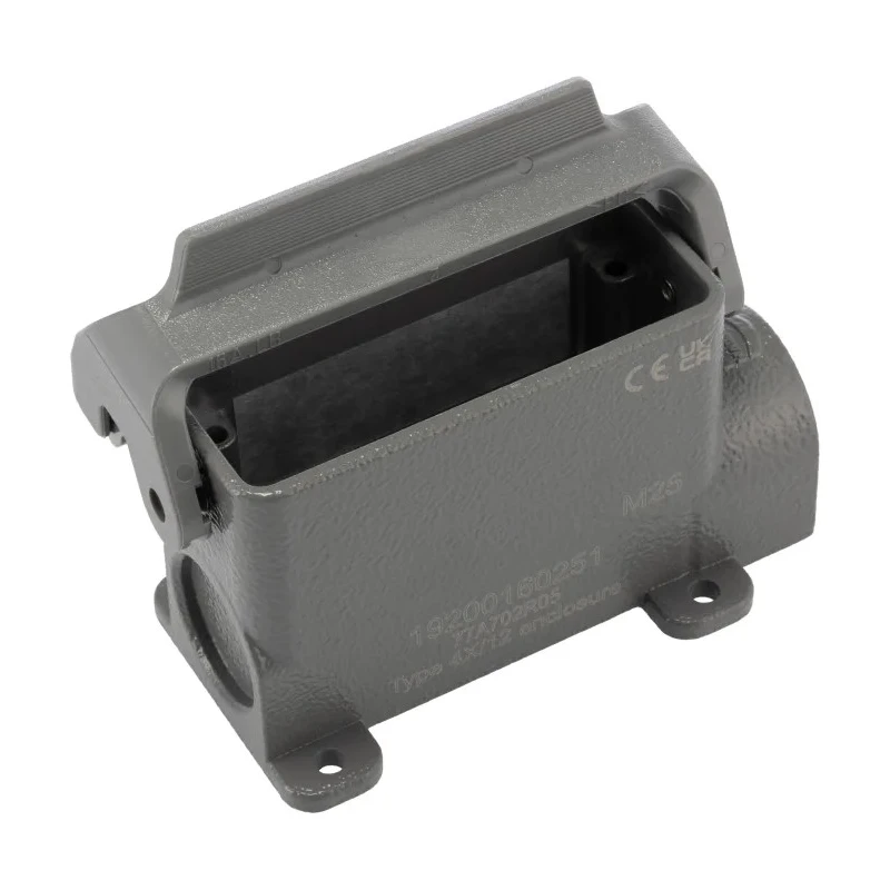 HARTING Heavy Duty Power Connector Hood Surface Mount Die Cast Aluminium IP65 16A 19200160251