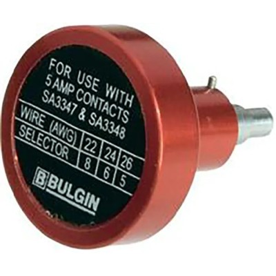 Bulgin Crimp Tool Positioner, 400 Series, 8 Contacts, IP68 Sealed, Model 14025/5AMP