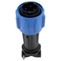 Bulgin Circular Connector, 4 Contacts, Cable Mount Plug, Male, IP68 Rated, 600V, 32A, Polyamide Housing, PXA911