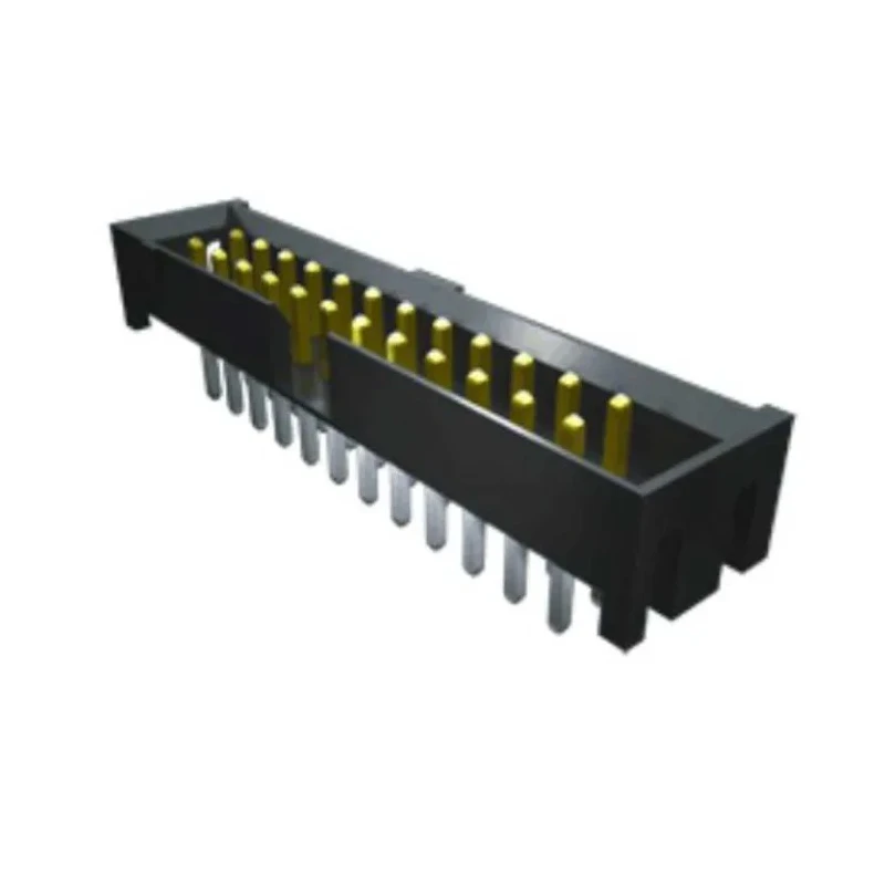 Samtec STMM Series Vertical Through Hole PCB Header 10 Contacts 2 mm Pitch 2 Row Shrouded STMM-105-02-S-D