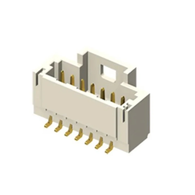 Samtec T1M Series Right Angle Surface PCB Header 3 Contact 1 mm Pitch 1 Row Shrouded T1M-03-F-SV-L