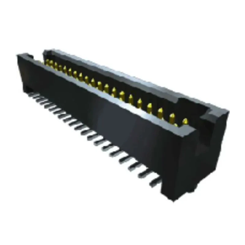 Samtec Right Angle Through Hole PCB Header 40 Contacts 1.27 mm Pitch 2 Row Shrouded TFM-120-02-L-DH-TR